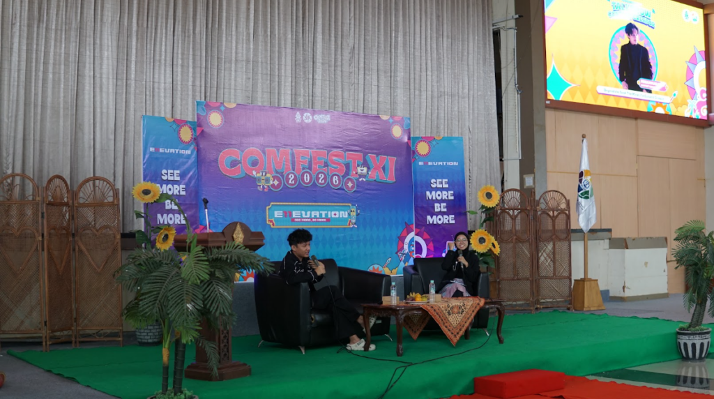 Muhammad Rafif content creator asal Padang mengisi Talkshow Content Creator HMJ KPI UIN Walisongo (doc. pribadi)